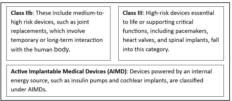 Regulatory Approaches for Implantable Medical Devices